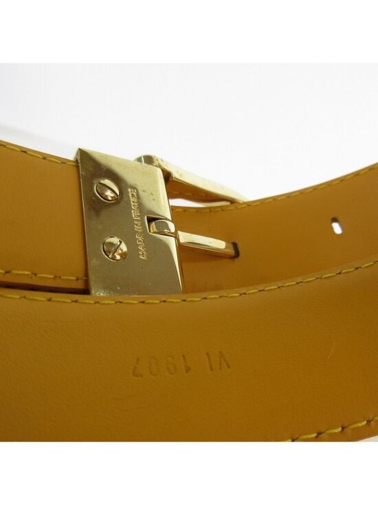 Louis Vuitton Epi Ceinture Plain Belt 85 34 Tassili Yellow Gold Leather main image 7